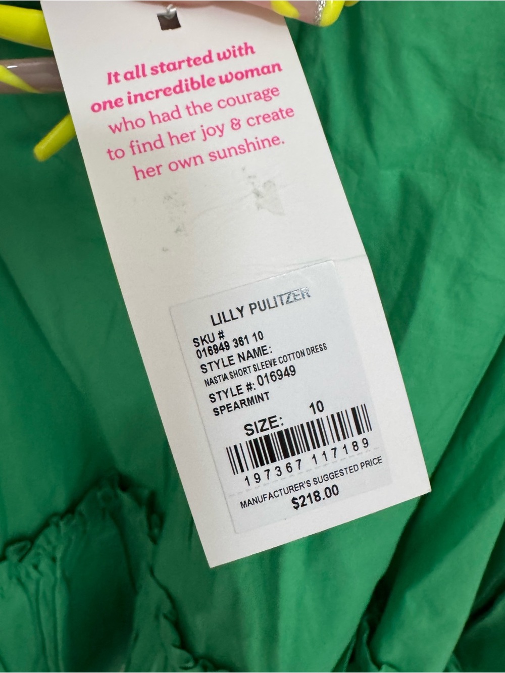 NWT Lilly Pulitzer Nastia Short Sleeve
Cotton Dress size...10 - Picture 8 of 10